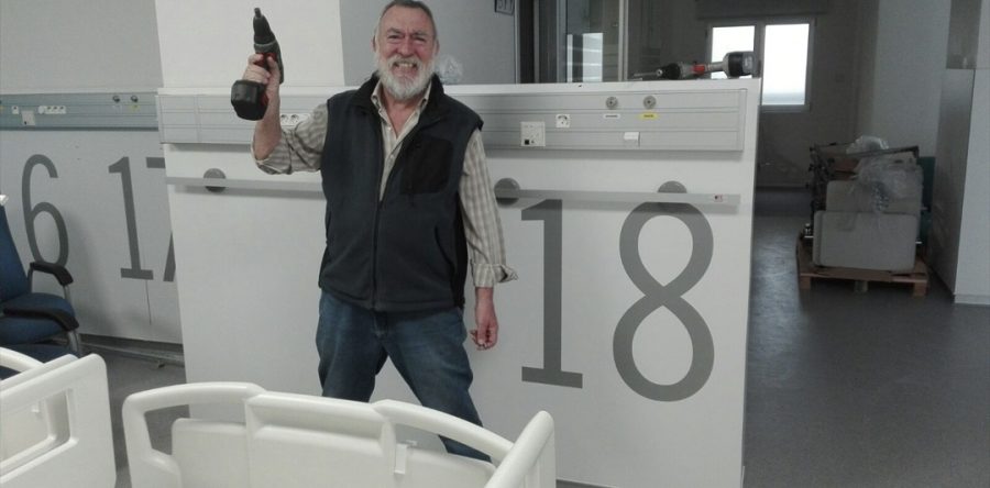 Instalación railes técnicos